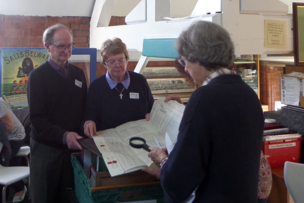 Volunteers at work in the Collection