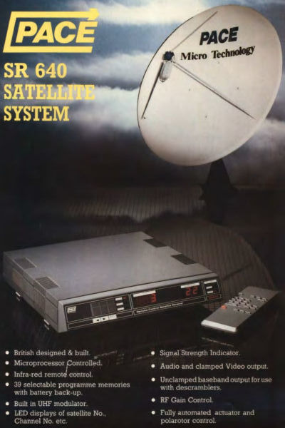 PACE SR 640 satellite receiver. Image credit: Pace Micro Technology and successors