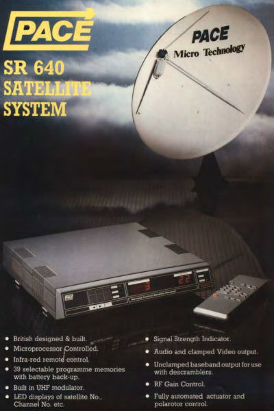 PACE SR 640 satellite receiver. Image credit: Pace Micro Technology and successors