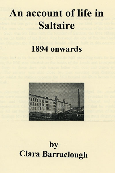 C3a-075a: Clara Barraclough's account of living in Saltaire from 1894