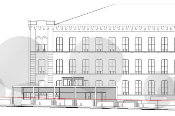 Community. Arts, Heritage and Future Technology building view from Caroline Street