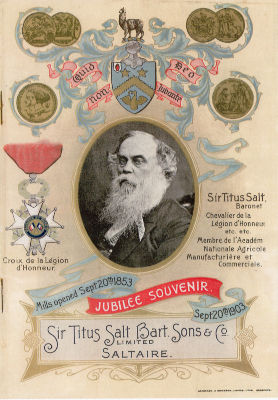 Front cover of Golden Jubilee brochure of opening of Salts Mill