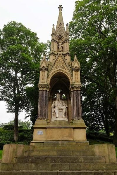 Sir Titus Salt's statue in Lister Park